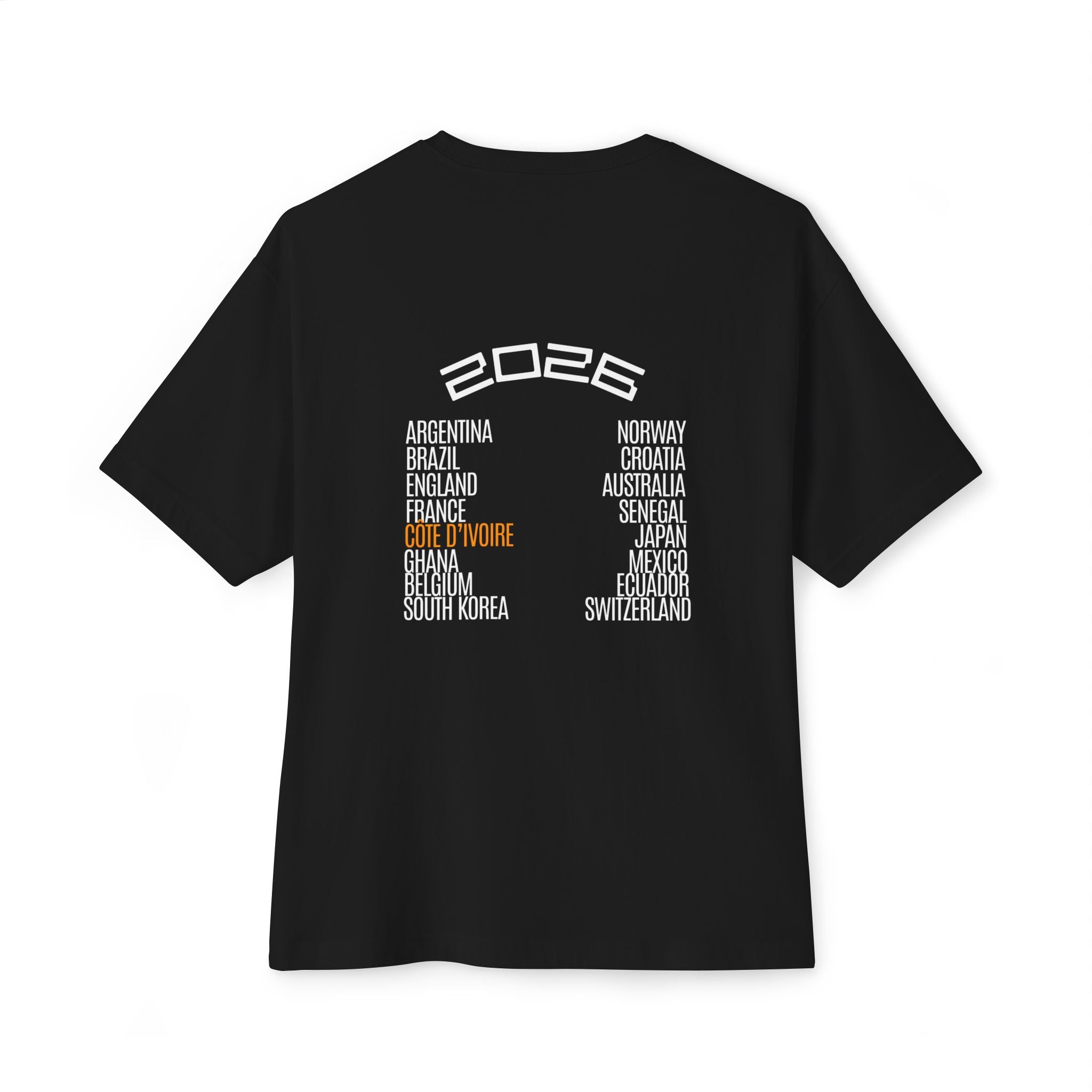 Ivory Coast Matchday T-Shirt | Minimal Boxy Fit T-Shirt