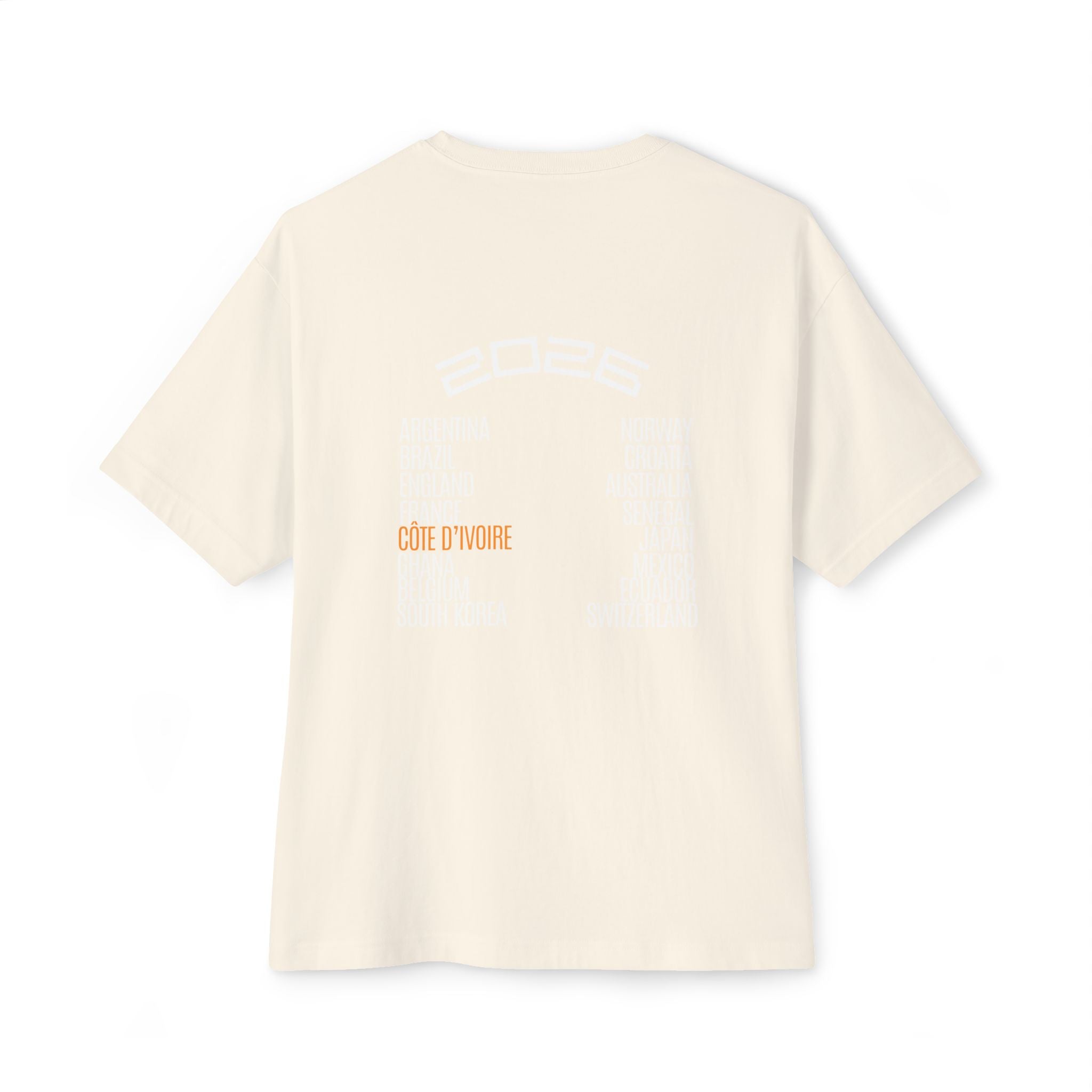 Ivory Coast Matchday T-Shirt | Minimal Boxy Fit T-Shirt