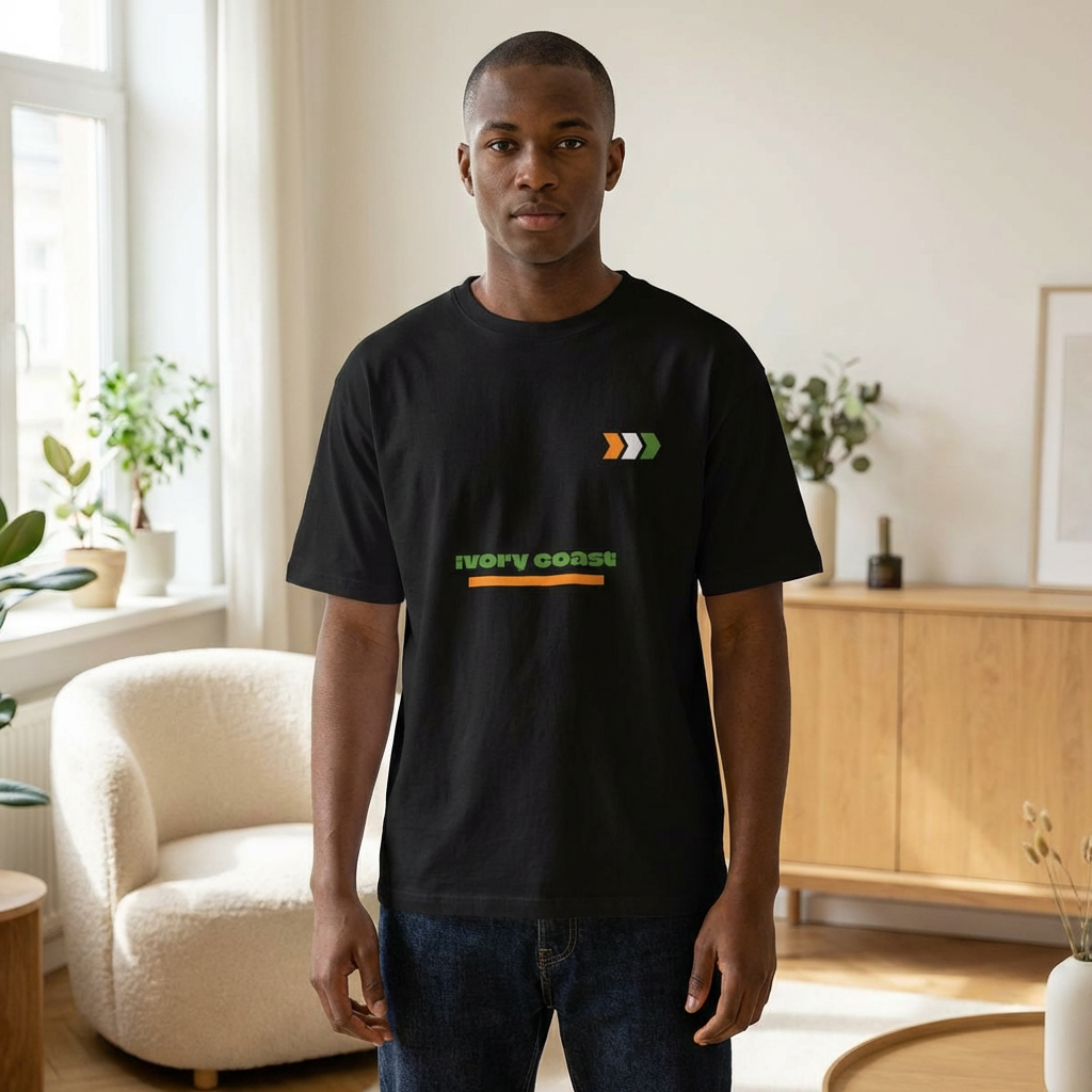 Ivory Coast Matchday T-Shirt | Minimal Boxy Fit T-Shirt