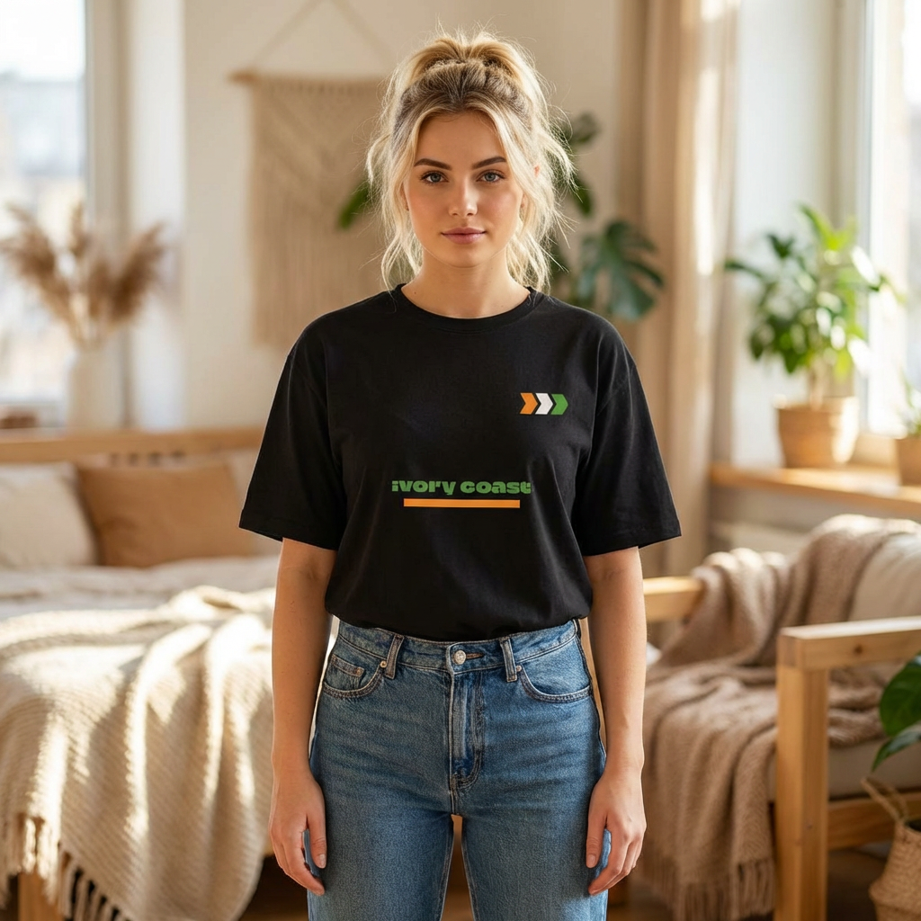 Ivory Coast Matchday T-Shirt | Minimal Boxy Fit T-Shirt