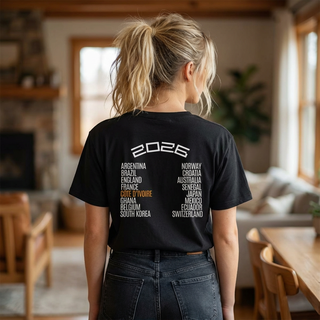 Ivory Coast Matchday T-Shirt | Minimal Boxy Fit T-Shirt