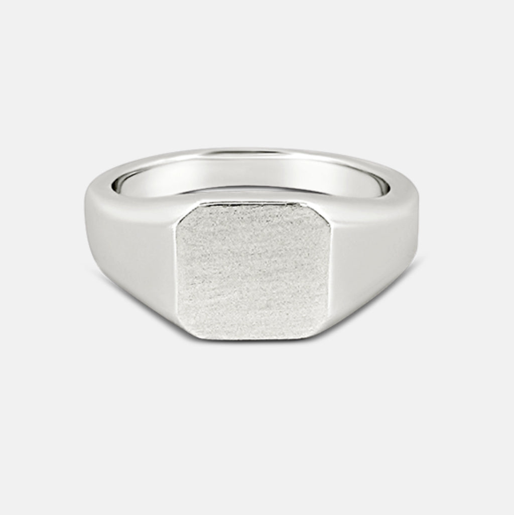 925 Silver Square Signet Ring